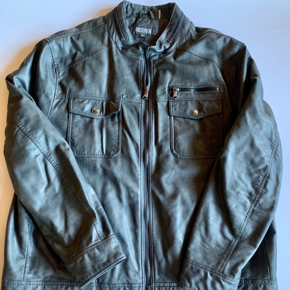 Kenneth Cole Faux Leather Jacket